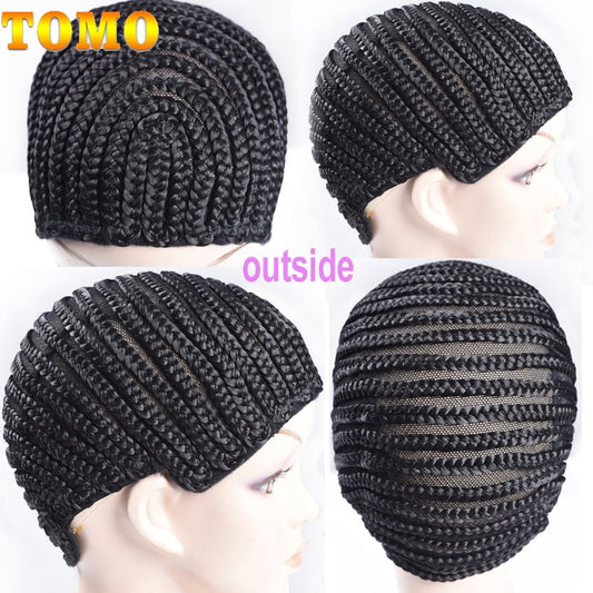 Black Elastic Crochet Braid Wig Cap - Braids Hair N More