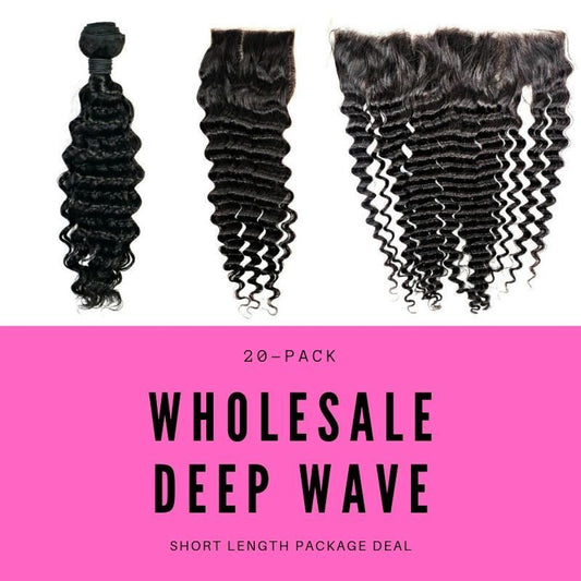 Brazilian Deep Wave Short Length Package Deal - Braids Hair N More