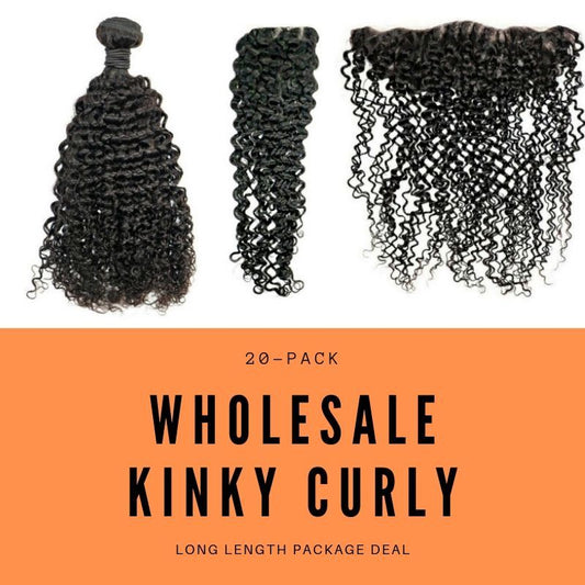 Brazilian Kinky Curly Long Length Package Deal - Braids Hair N More