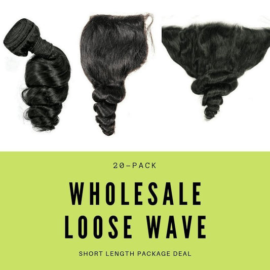 Brazilian Loose Wave Short Length Package Deal - Braids Hair N More