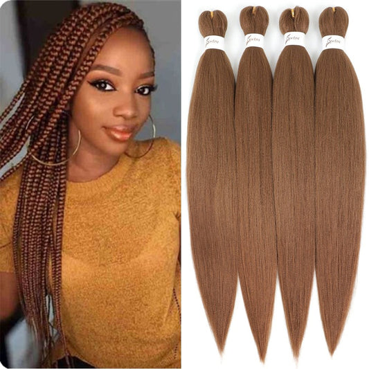 Iparty 24 Inches Pre Stretched Synthetic Yaki Hair - Braids Hair N More